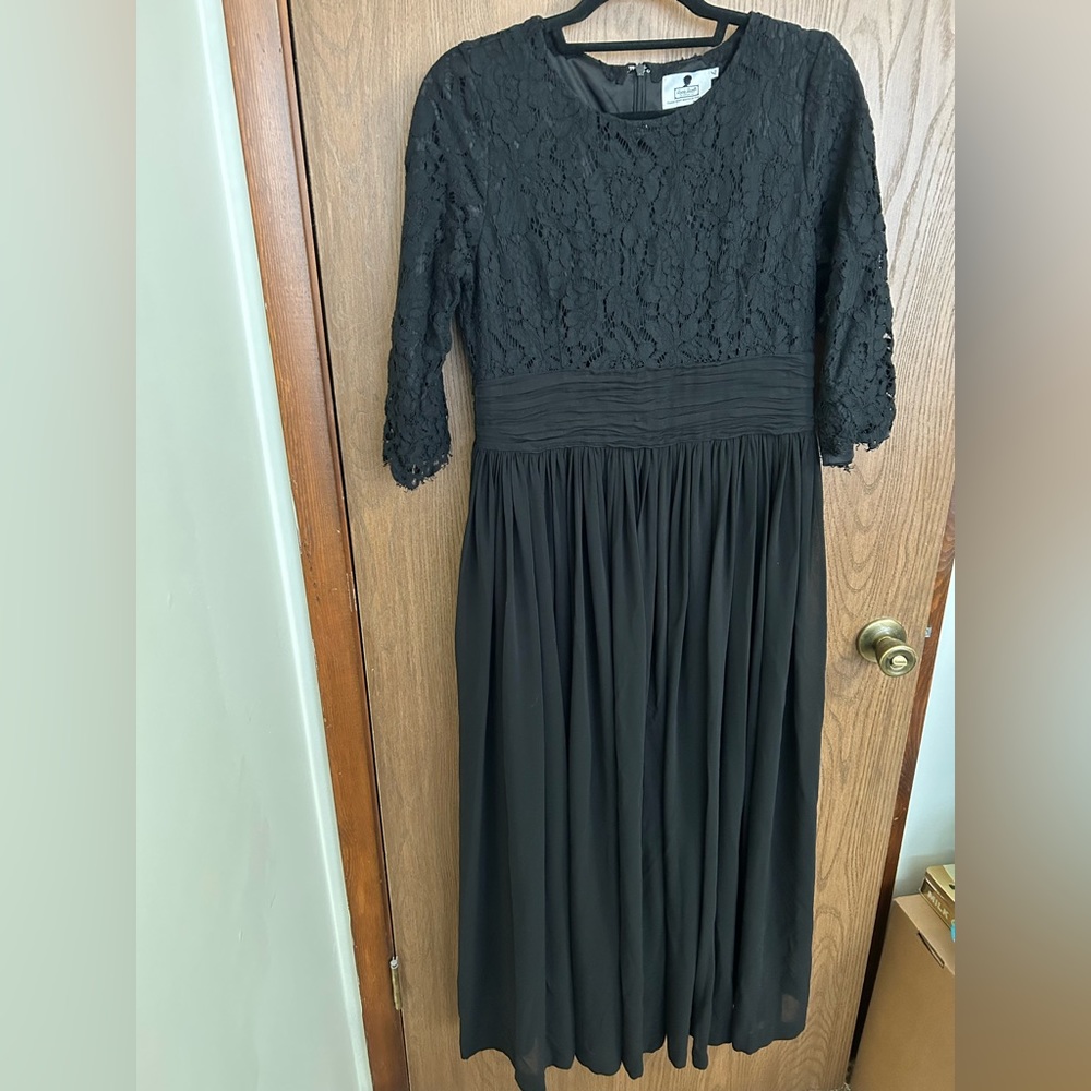Dainty Jewells English Manor Dress Black - Large